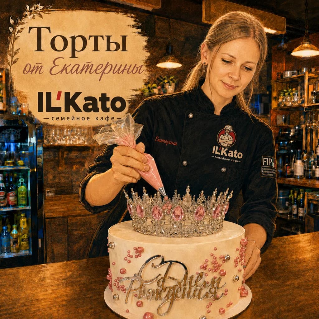 Торты на заказ от Екатерины в IL'Kato: кондитер украшает праздничный торт
